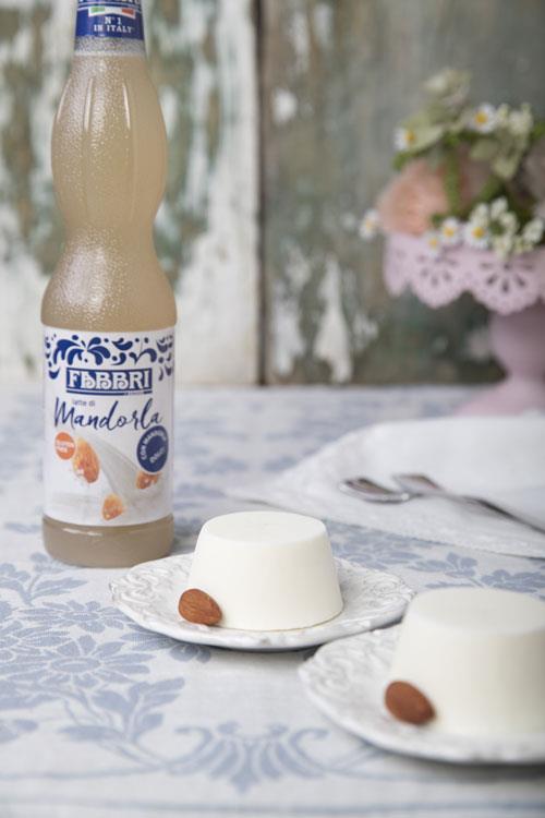 Almond milk panna cotta