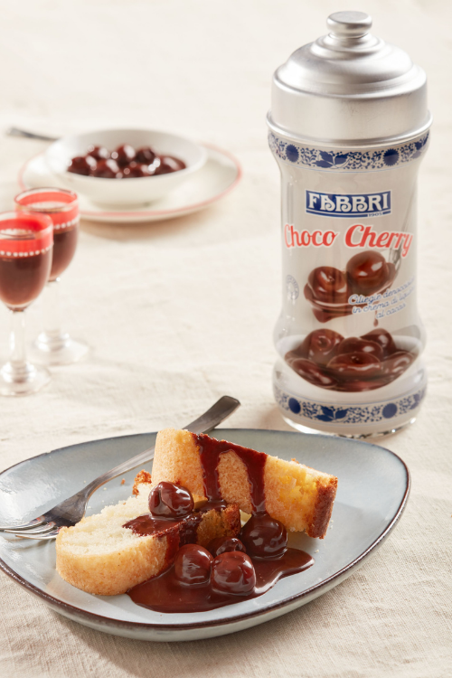 Ciambella with Fabbri Choco Cherry