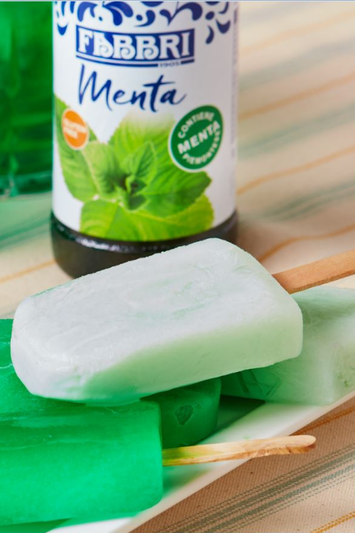 Mint and Prosecco Ice Lollies