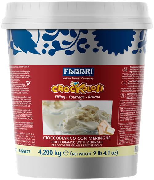 Cioccobianco with Meringues Crockolosi 4,2 kg