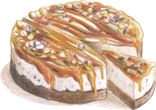 Peanut and Caramel Cake