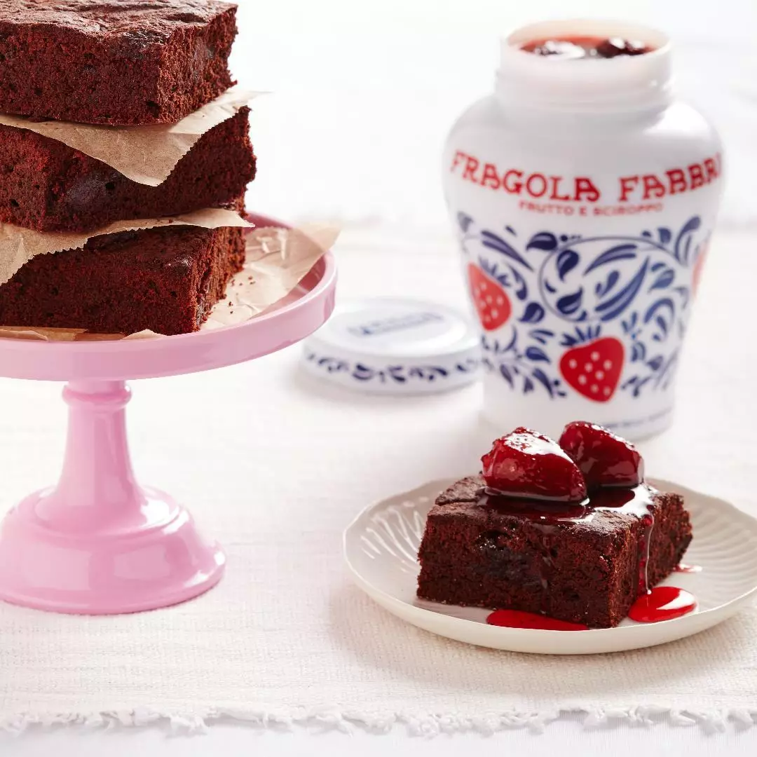 Chocolate and Fragola Fabbri brownie