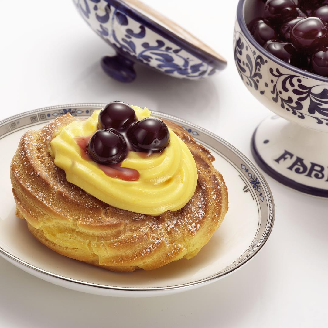 Zeppole with Amarena Fabbri