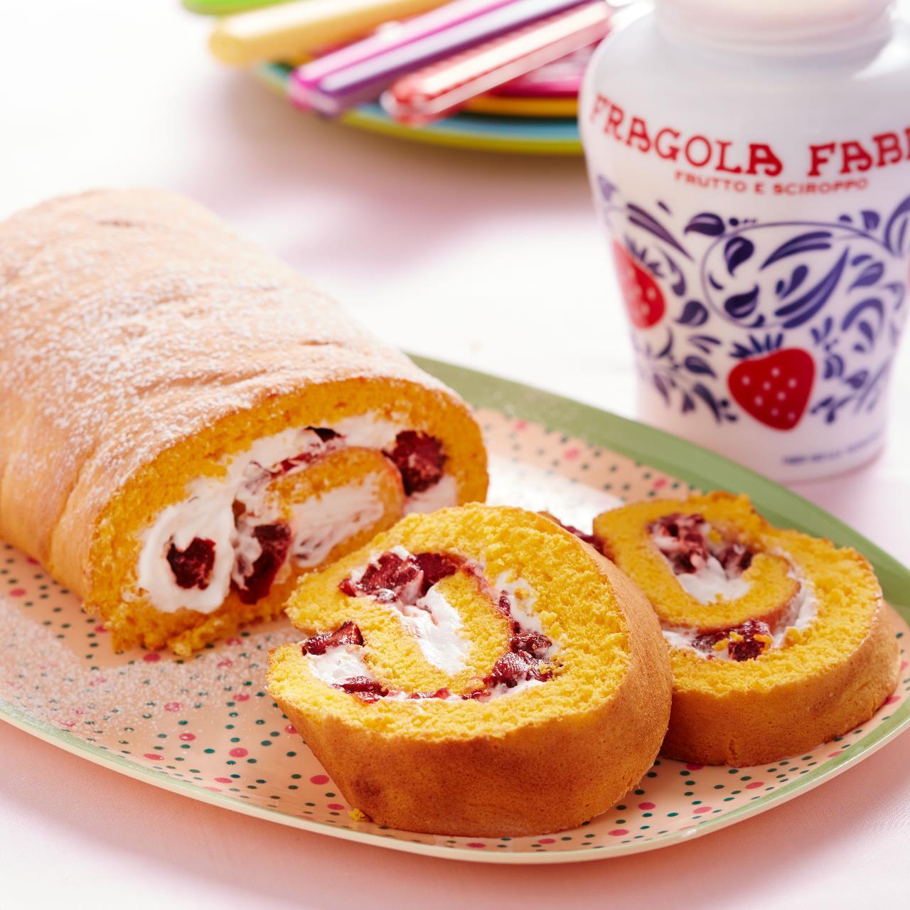 Cream Roll with Fragola Fabbri