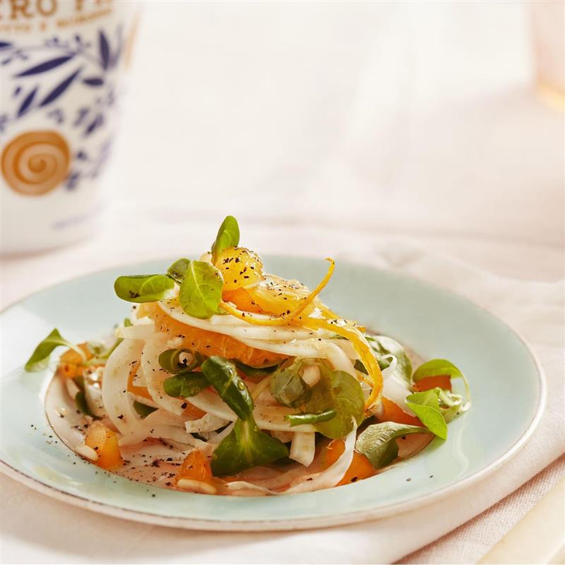 Orange, fennel and Zenzero Fabbri salad