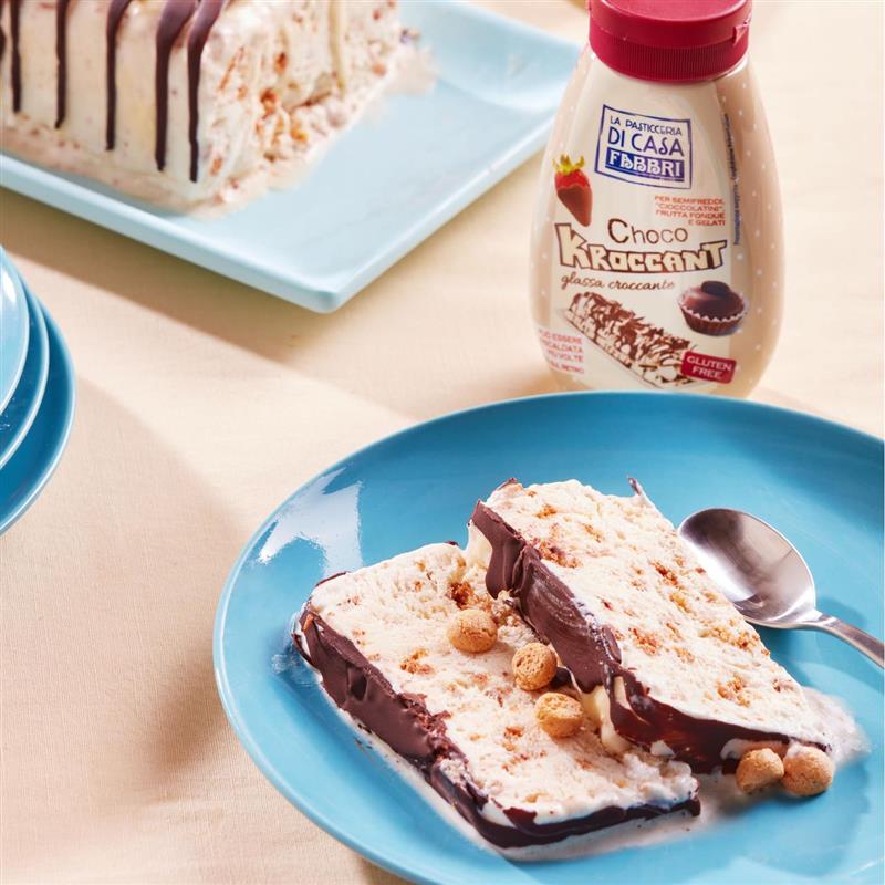 Amaretti semifreddo with Fabbri Kroccant