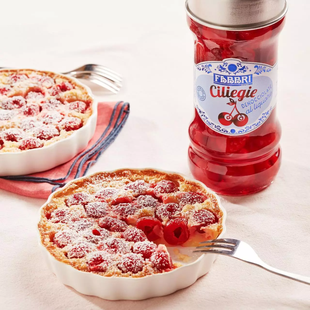 Clafoutis with Cherries in Fabbri liqueur