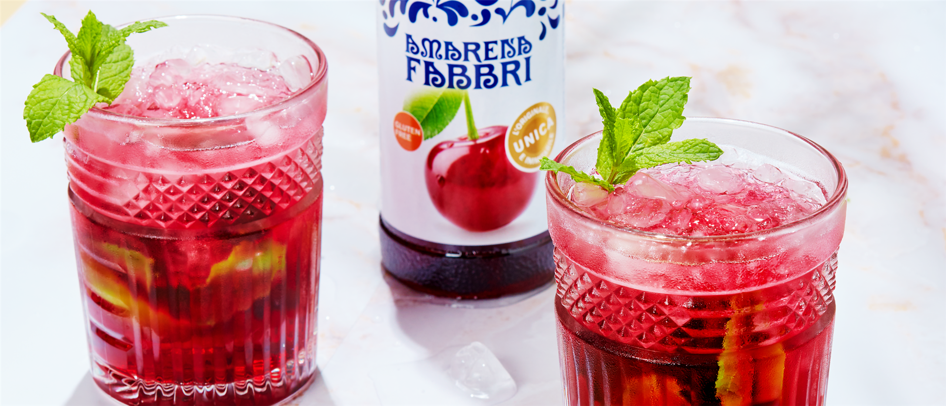 The iconic taste of Amarena Fabbri for your drinks!