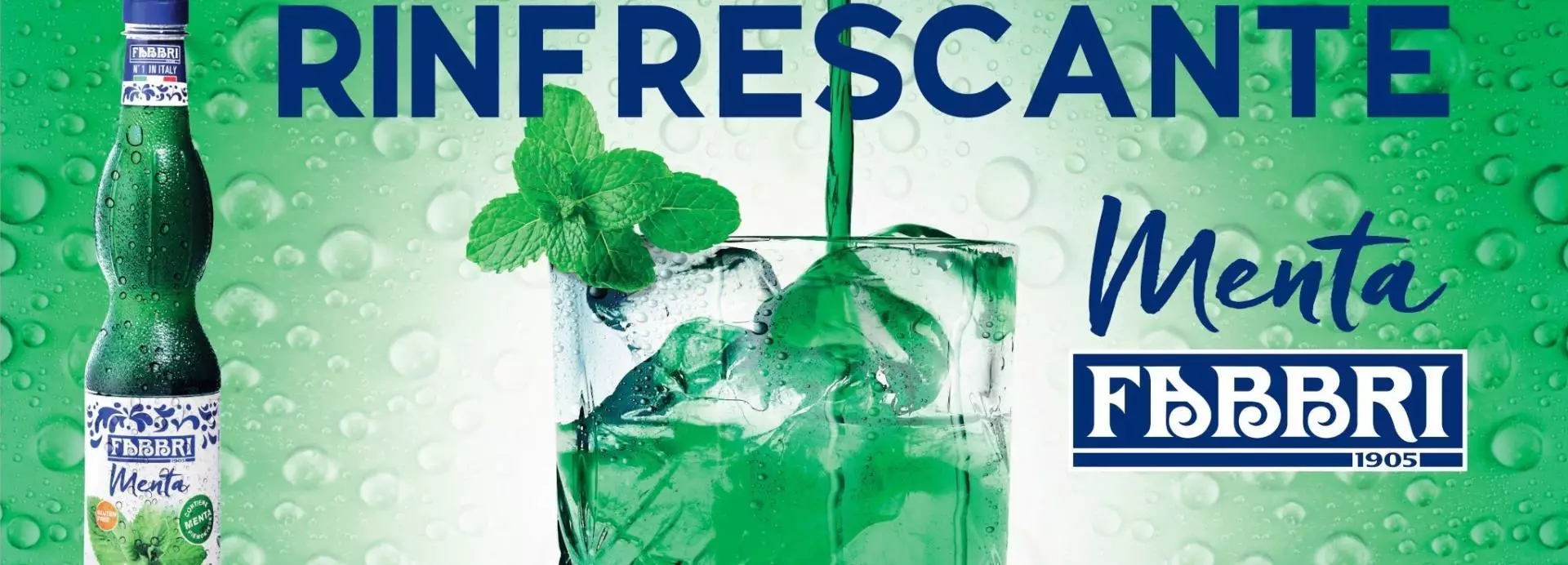 Fabbri Mint Syrup: a shiver of pleasure that lasts all summer long