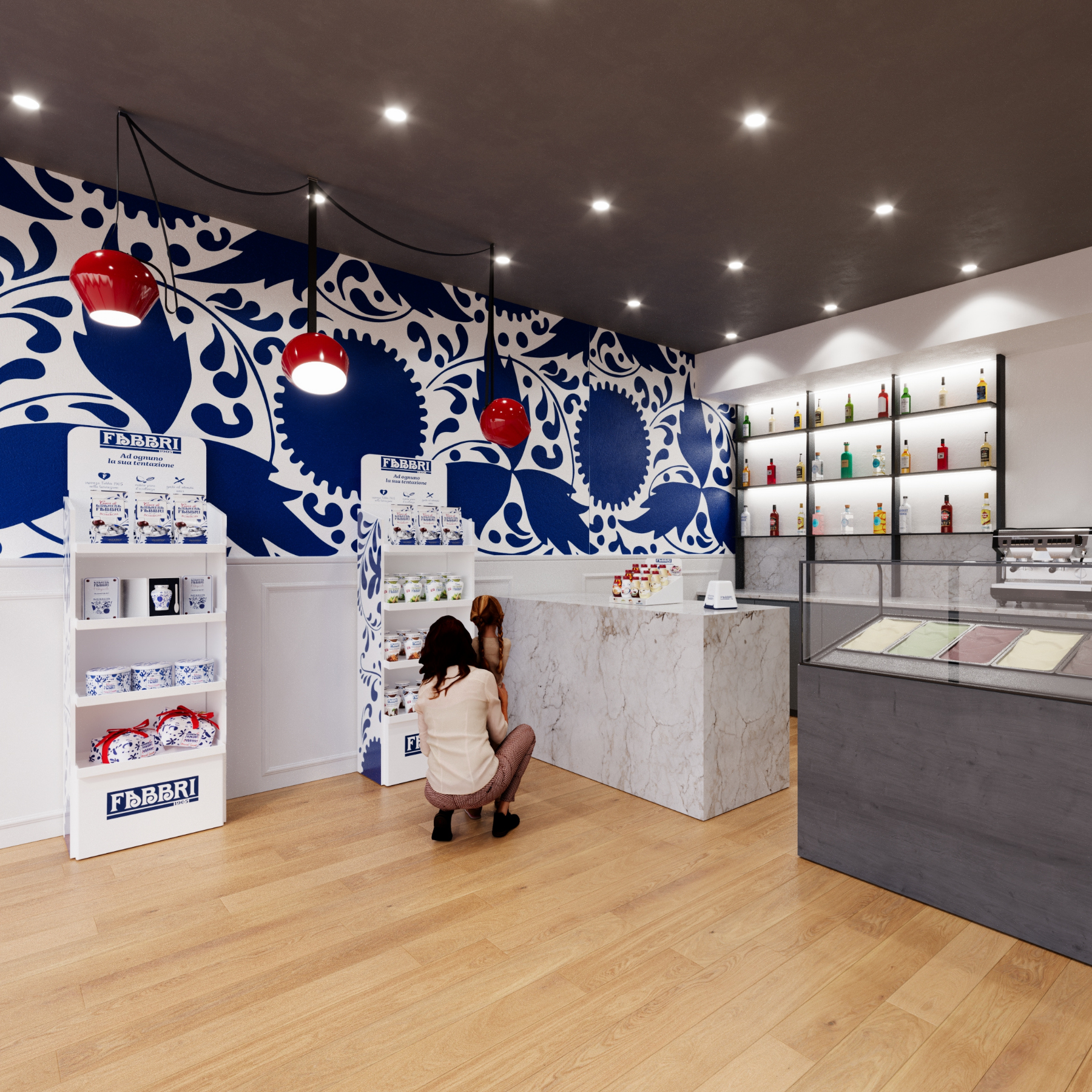 Cardboard floor displays