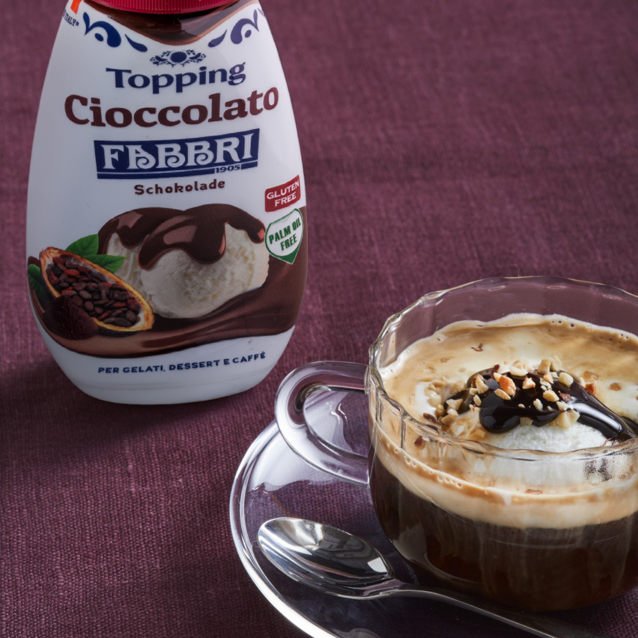 Coffee Affogato with Fabbri Chocolate Topping