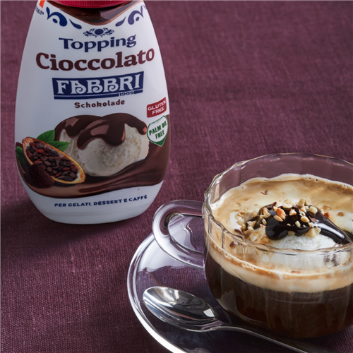 Coffee Affogato with Fabbri Chocolate Topping